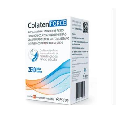 Imagem de Colaten Force Colágeno Tipo 2+Ácido Hialurônico+Msm 60 Cpr - Marjan