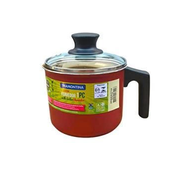 Imagem de Canecão Leiteira Fervedor Antiaderente 12 Cm 1L Tramontina Com Tampa