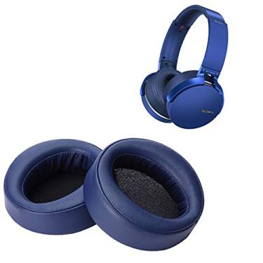 Imagem de Almofadas de substituição Krone Kalpasmos para fones de ouvido Sony MDR-XB950BT, também compatíveis com fones de ouvido MDR-XB950B1, Azul, Large