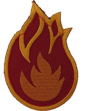 Imagem de Patch de moral Milspec Fireball (colorido (fogo))