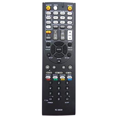 Imagem de Controle remoto universal compatível com ONKYO RC-865M RC865M TX-NR525 TXNR525 Controle remoto receptor de áudio/vídeo