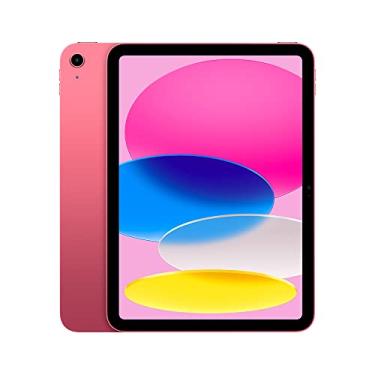 Imagem de iPad da Apple (10a geração): Com chip A14 Bionic, tela Liquid Retina de 10,9 polegadas, 256 GB Wi-Fi 6 + rede celular 5G, câmera frontal de 12 MP, câmera traseira de 12 MP, Touch ID – Rosa