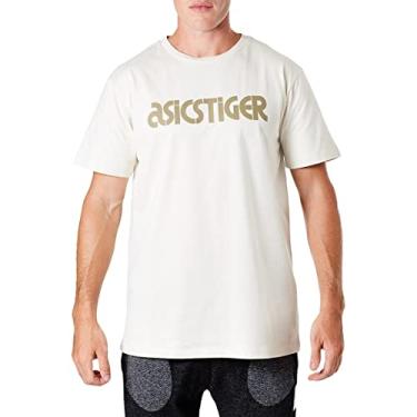 Imagem de ASICS Camiseta masculina com logotipo Tiger, G, bege