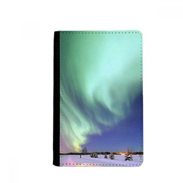 Imagem de Porta-passaporte Night Stars Arctic Aurora Snow Notease Burse carteira capa cartão, Multicolor