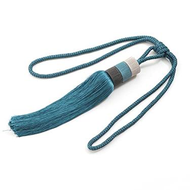 Imagem de suportes de cortina Bola suspensa borla bola suspensa minimalista acessórios para amarração de cortina de vento, azul Confúcio, 1 peça