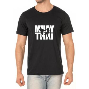 Imagem de Camiseta Masculina Algodão Muay Thai Conforto Leve Dia A Dia - Ragor