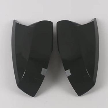 Imagem de Xodouhi Tampa de espelhos retrovisores estilo buzina capas de espelho de porta guarnição apto para Toyota Highlander 2020 2021 2022 piano preto