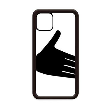 Imagem de Reach Out Gesture Outline Padrão para iPhone 12 Pro Max Capa para Apple Mini Mobile Case