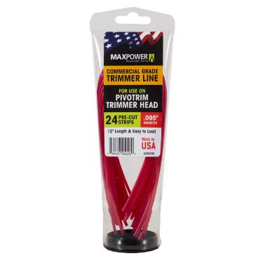 Imagem de MAXPOWER 333795 Tiras de substituição para linha de aparador para cabeça pivotrim (24 unidades), vermelha