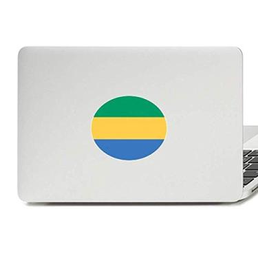 Imagem de Adesivo de notebook com emblema de vinil da bandeira nacional do Gabão da África