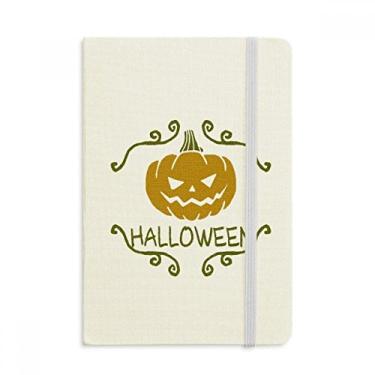 Imagem de Caderno de desenho de abóbora de Halloween com capa dura em tecido oficial diário clássico