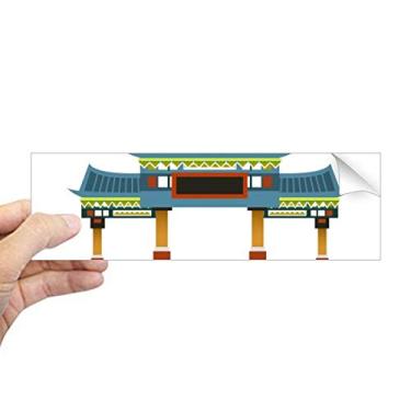 Imagem de DIYthinker Arco tradicional na Coreia adesivo retangular para para-choque notebook janela decalque