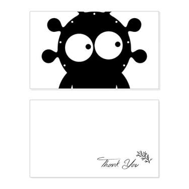 Imagem de Cartão de agradecimento alienígena e monstro alienígena do universo aniversário aniversário saudação casamento agradecimento