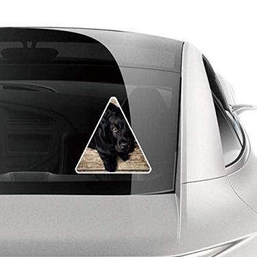 Imagem de DIYthinker Adesivo de cachorro preto Lonely Night para carro motocicleta bicicleta bagagem decalque