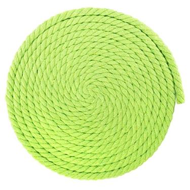 Imagem de Corda de artesanato de macramê de algodão torcido de 1/4 polegada de espessura – Grande variedade de opções de cor e padrão – Comprimentos de 10, 25, 50 e 100 pés, 25 Feet, Winder Green