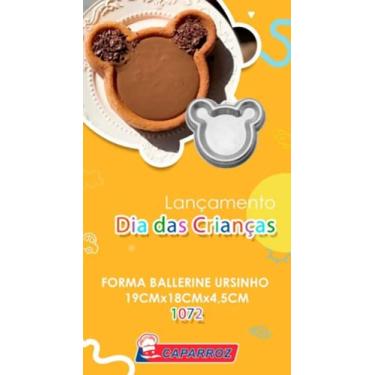 Imagem de Forma Ballerine Ursinho 19cm X18cm X 4,5cm (alum) Caparroz