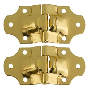 Imagem de Dobradiça de aço com placa de latão para porta-malas – 3,8 cm de largura x 8,9 cm de altura – para cuecas a vapor, ferramentas de reprodução de móveis vintage | TKH-63