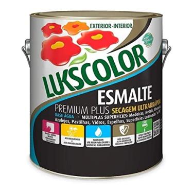 Imagem de Tinta Esmalte Sintético Base Água 3,6l Lukscolor Cores Galão (Vermelho)