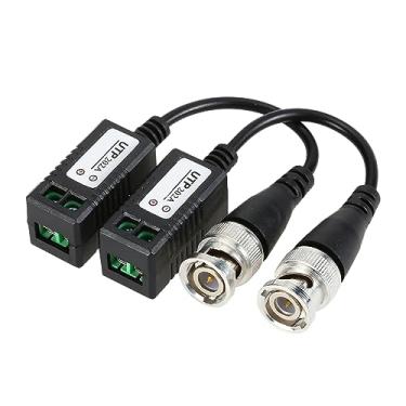 Imagem de TECKEEN Conector Balun de Vídeo Passivo Conector Balun de Vídeo Transceptor Passivo BNC para RJ45 Transceptor de Rede Cat5