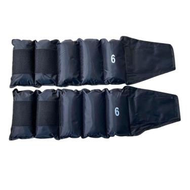 Imagem de Par de Caneleiras Bf Fitness Peso/Tornozeleira de 6kg Costura Reforçada