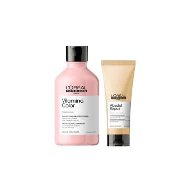 Imagem de Kit L´Oréal Vitamino Color Shampoo 300ml+ Absolut Repair Condicionador 200ml