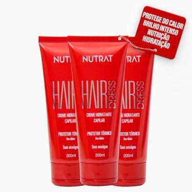 Imagem de PROLAB NUTRAT - Kit 3 Hair Dress Protetor Térmico Capilar - Qualidade Profissional, Hidratação dos Cachos, Maciez e Brilho - Produtos para Cabelo Feminino, Tratamento Capilar Completo - 3 x 200ml