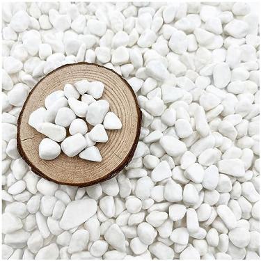Imagem de (Seixo branco) - BXI - Pedras Decorativas - Passarela do Jardim Aquaruim - Cascalho Pebble Rock - 5 Estilos - 0,9kg