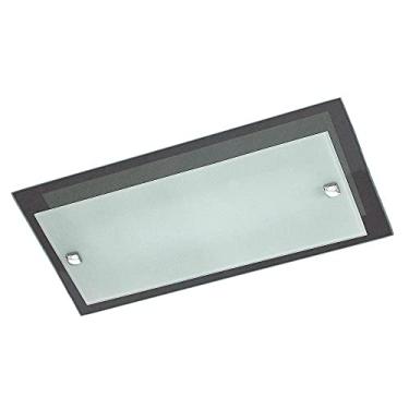 Imagem de Plafon Retangular, Pantoja & Carmona, 267, 60, Cromado/Transparente/Fosco Bivolt