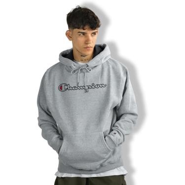 Imagem de Moletom Champion  Cang Logo Contour Script Gray