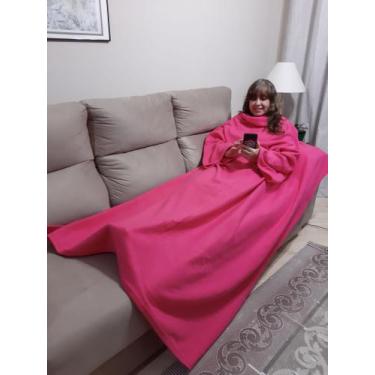 Imagem de Cobertor Com Mangas - Rosa - 1,90M X 1,50M - Dryas