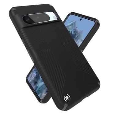 Imagem de Speck Capa para Google Pixel 8 Pro - Proteção contra quedas - Capa de camada dupla - Preto/Cinza ardósia/Branco Presidio 2 Grip