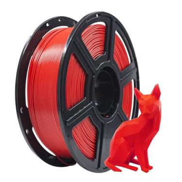 Imagem de Flashforge Filamentos de impressora 3D PLA 1,75 mm 1 kg Precisão dimensional do carretel +/- 0,05 mm para Creator Pro (Vermelho)