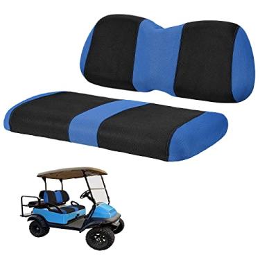 Imagem de YUWEIDG0769 Conjunto de capa de assento de carrinho de golfe dianteiro e traseiro (traseiro) capa de assento de carrinho de golfe para EZGO TXT e Club Car Precedent/DS, capa de assento lavável