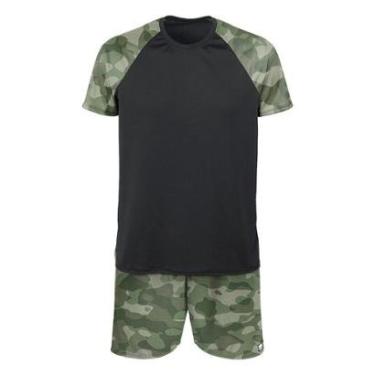 Imagem de Kit Bermuda e Camiseta Vista Rock Dry-UV Camuflado-Masculino