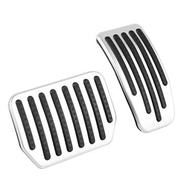 Imagem de Godimg Capas de pedal, tampas de pedal de freio, pedal acelerador, adequado para Tesla Model 3 Model Y 2017-2023 (um conjunto de 2)