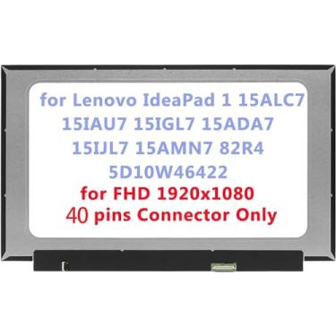 Imagem de Substituição de 39.6 cm para Lenovo IdeaPad 1 15ALC7 15IAU7 15IGL7 15ADA7 15IJL7 15AMN7 82R4 5D10W46422 Painel de tela LCD de substituição FHD 40 pinos (apenas para a versão touch)