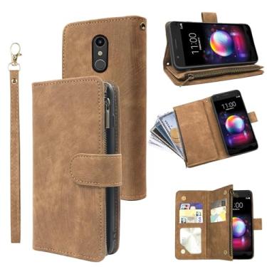 Imagem de Capa carteira compatível com LG K20/K20 Plus/K20 V/Harmony/V5/K10 2017/Grace LTE e capa de telefone com suporte para cartão vintage premium para LGK20Case LGK20Plus LGK20V K20V K 20 20K K20+ mulheres