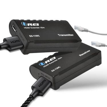 Imagem de OREI Extensor HDMI sobre Ethernet sobre CAT6/CAT7, extensor RJ45 até 30 metros - Transmissor e receptor POC Full HD 1080P (EX-130A)