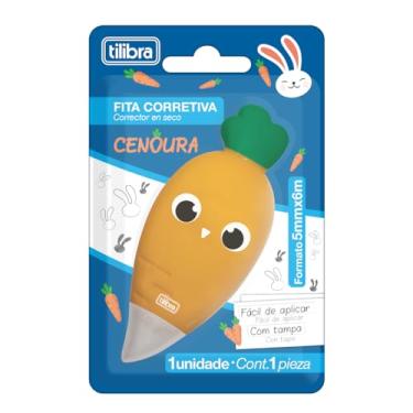 Imagem de Tilibra - Corretivo em Fita Cenoura, Laranja, 5mmx6m