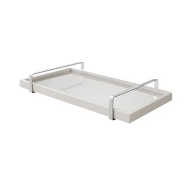 Imagem de Bandeja Decorativa Espelhada c/ Alça Cromada
