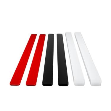 Imagem de Fat Daddio's Fondant & Dough Leveler Set, 13.75 x 0.75 Inch, White, Black, Red