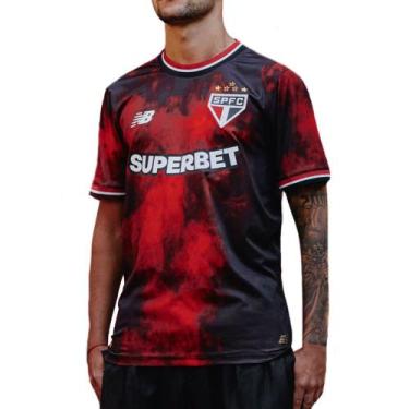 Imagem de Camiseta Do São Paulo Masculina New Balance Mc Torcedor Mt83