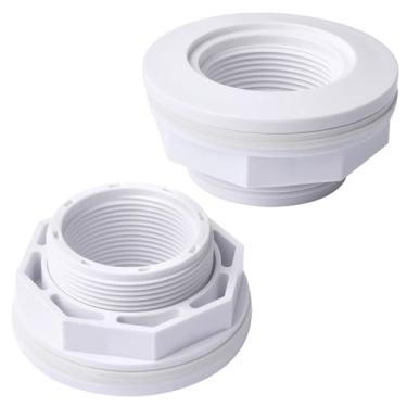 Imagem de SP1023 Encaixe de retorno de entrada FIP de 3,5 cm com contraporca e junta, substituição para Hayward acima do solo ou entrada de piscina enterrada, peças de reposição para piscinas/spas de fibra de