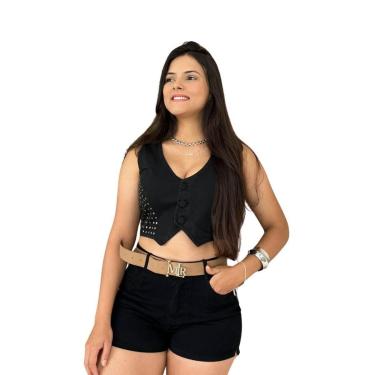 Imagem de Short Feminino Jeans Miller Barra Feita Com Cinto-Feminino