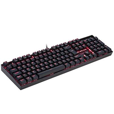 Imagem de Teclado Mecânico Gamer Redragon Mitra Single Color LED Vermelho Switch Azul K551-1, PRETO, Full Sized, K551-1 (PT-BLUE)