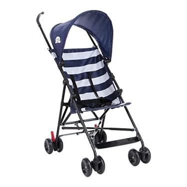 Imagem de Carrinho de Bebê Dobrável Guarda-Chuva Malibu 6m-15kgs Azul Marinho Listrado Seguro e P...