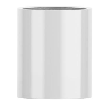 Imagem de Vaso Fibra De Vidro Vietnamita Vitrificado Cilindro Decorativo 50x36cm (Prata)