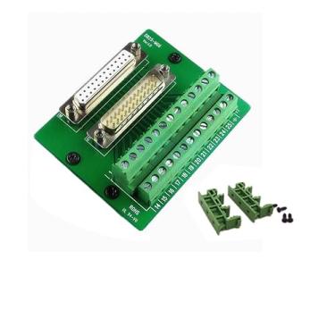 Imagem de Conector Twinkle Bay DB25 para terminal de fiação Db25 placa de breakout sem solda (adaptador macho e fêmea)