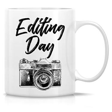 Imagem de Retreez Caneca engraçada – Foto edição dia câmera fotógrafo 325 ml cerâmica canecas de café – engraçado, sarcasmo, sarcástico, motivacional, presentes de aniversário inspiradores para amigos, colegas