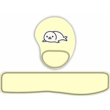 Imagem de Kit Mouse Pad + Apoio de teclado Foca - JDM